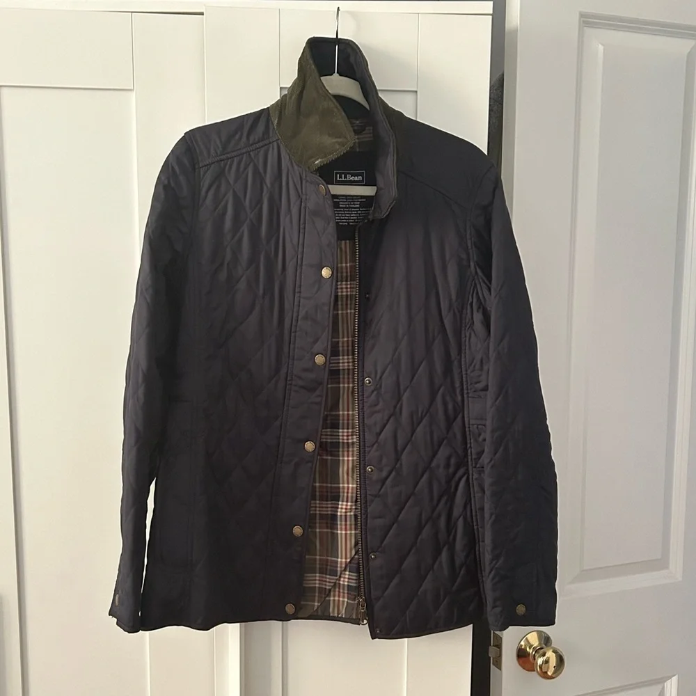 LL Bean Quilted Riding Jacket - Picture 1 of 4